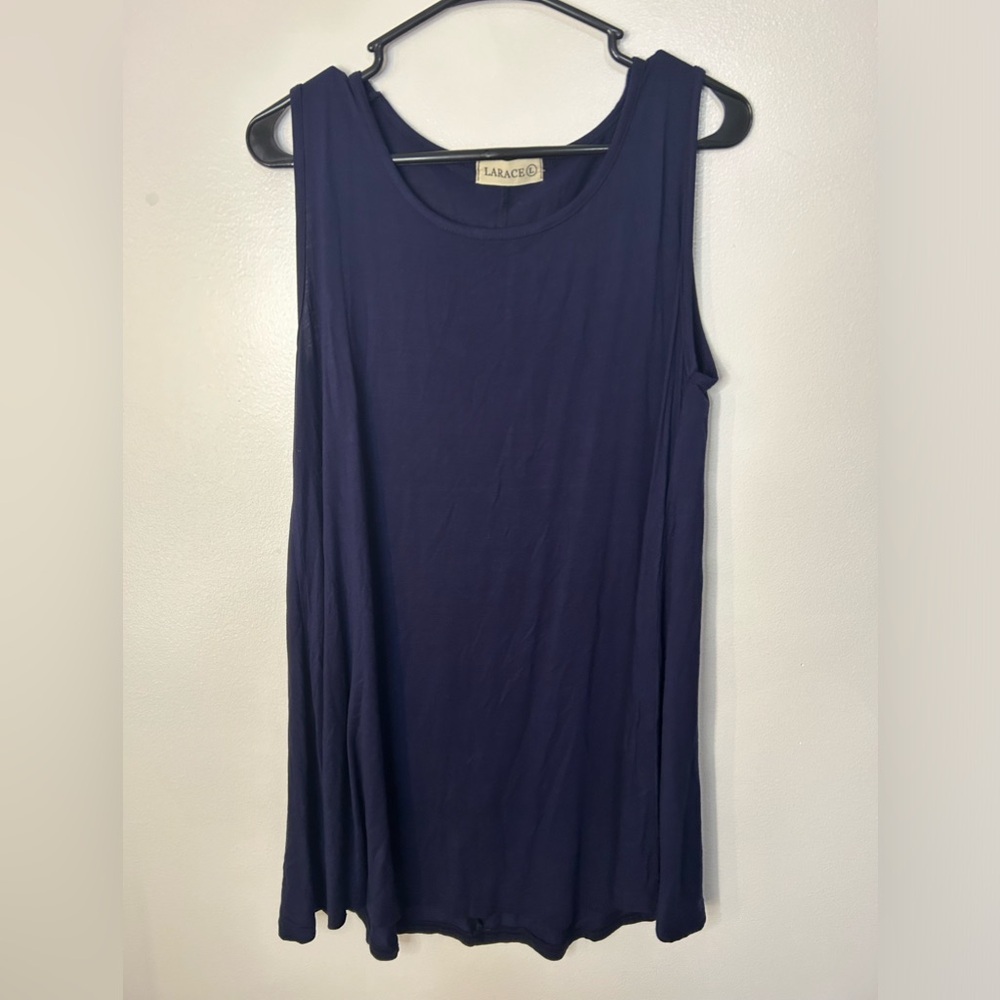Larace Navy Blue Tank Top